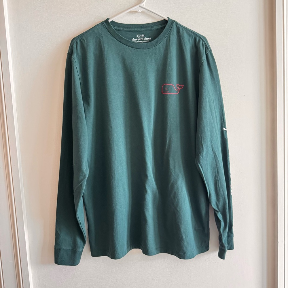 Vineyard Vines Men's Green Long Sleeve Shirt
